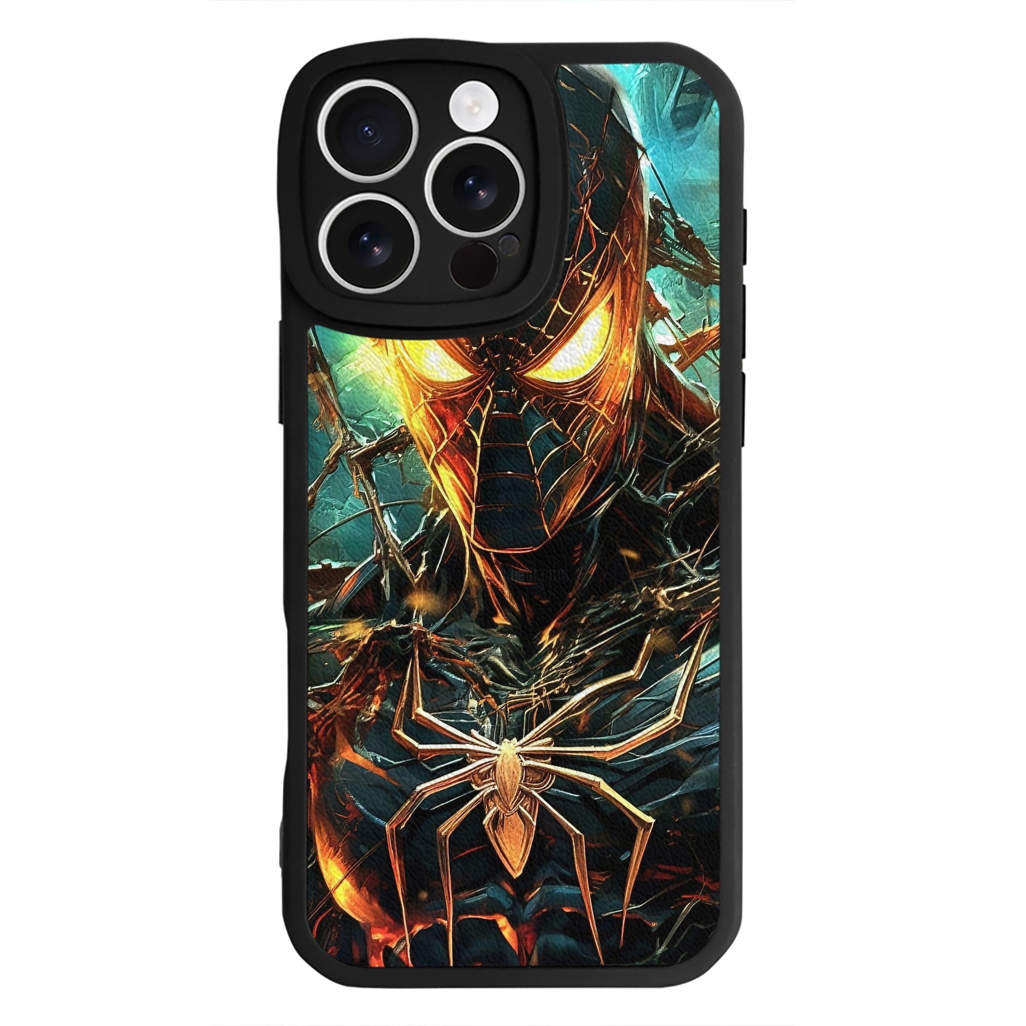 Spider Man スパイダーマン 【iPhone 16シリーズ対応】シリコンスマホケース（レザー調） 材質：シリコン